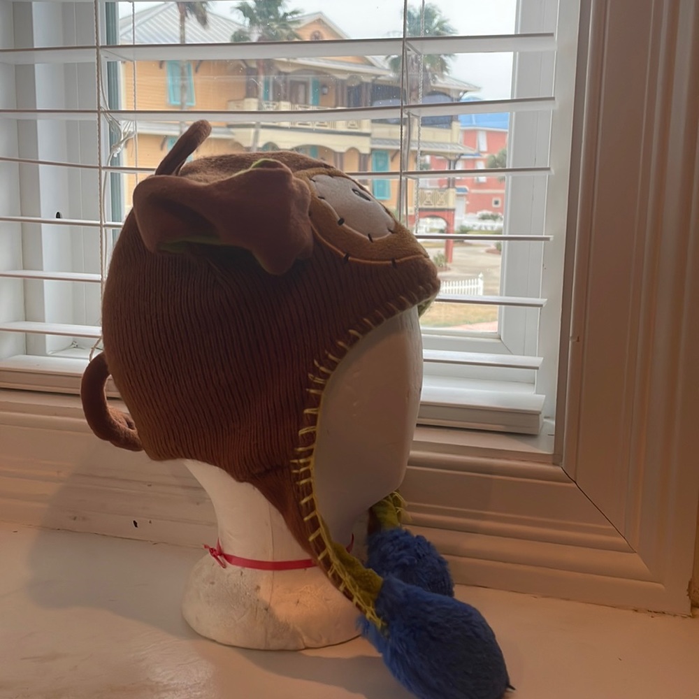 Flipeez Huggie monkey fun winter hat boys girls fleece knit beanie kids - Picture 6 of 16